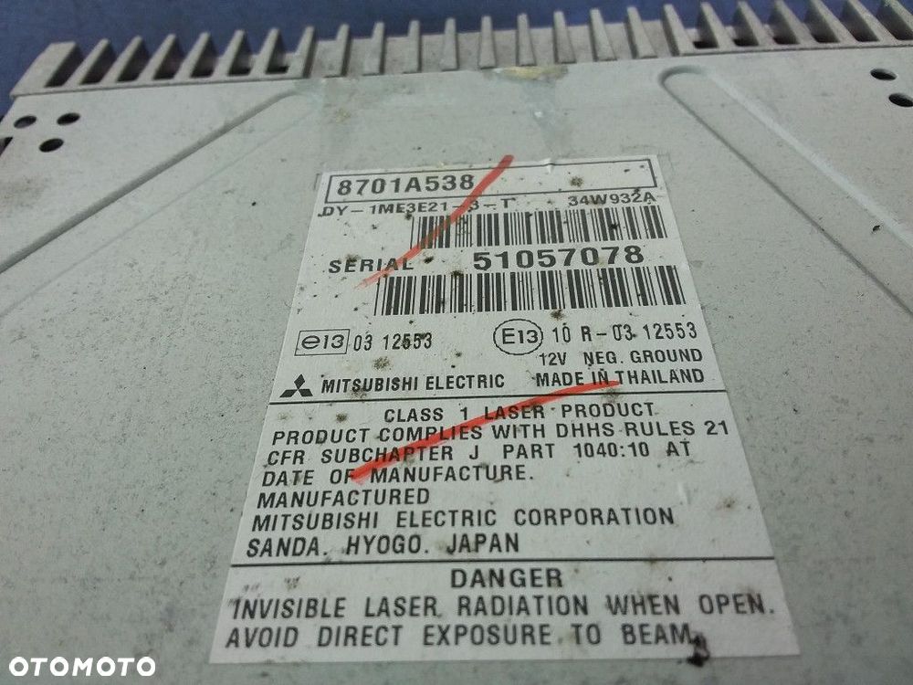 MITSUBISHI SPACE STAR II RADIO RADIOODTARZACZ CD - 4
