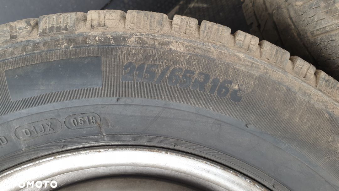 KOŁA KOMPLETNE OPONY FELGI STALOWE 7H0601027D  Michelin 215/65 R16C ET51 VW T5 DOKA - 1