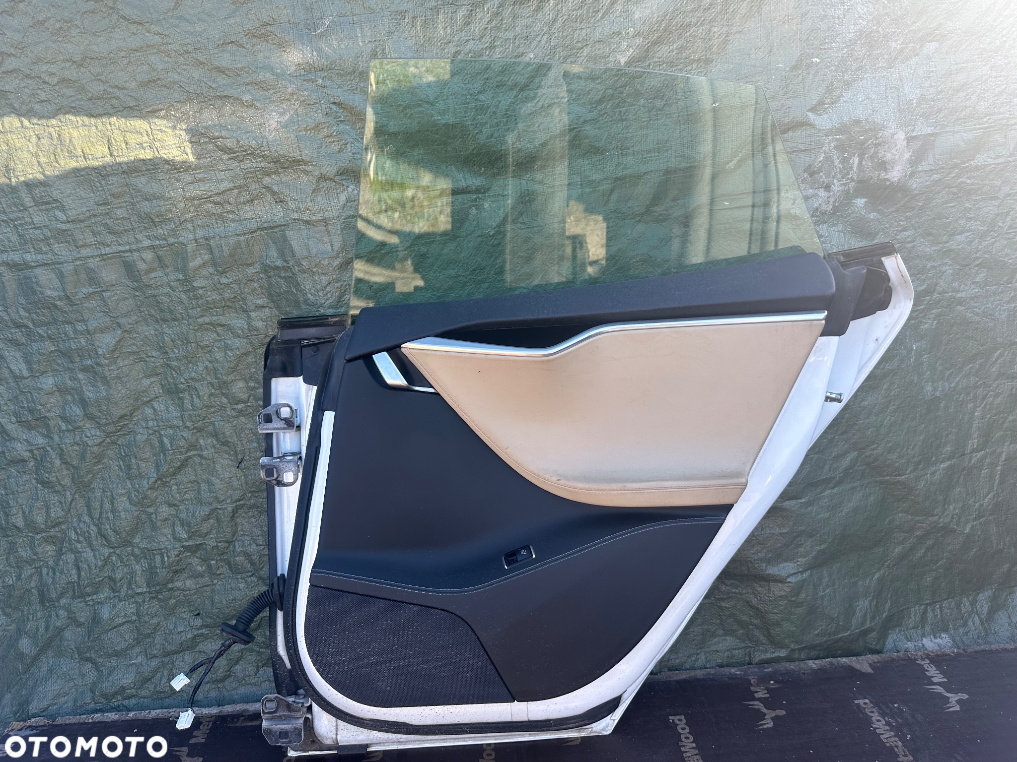 DRZWI KOMPLETNE PRAWE TYLNE TESLA MODEL S PRZEDLIFT BIAŁE - 6