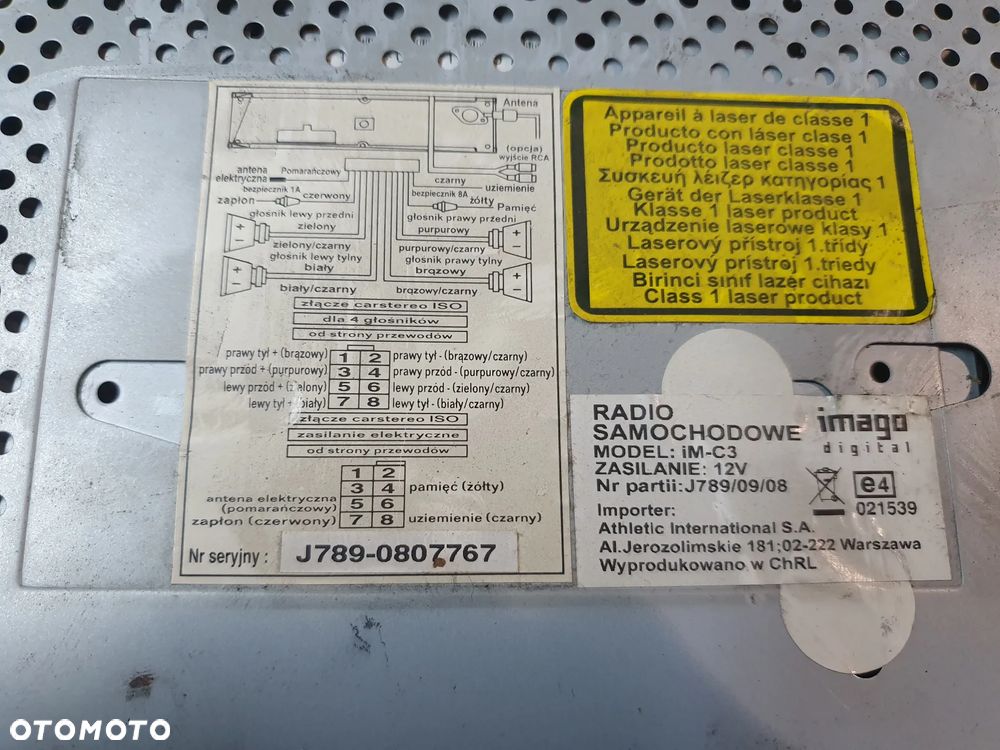 RADIO SAMOCHODOWE IMAGO IM-C3 - 6