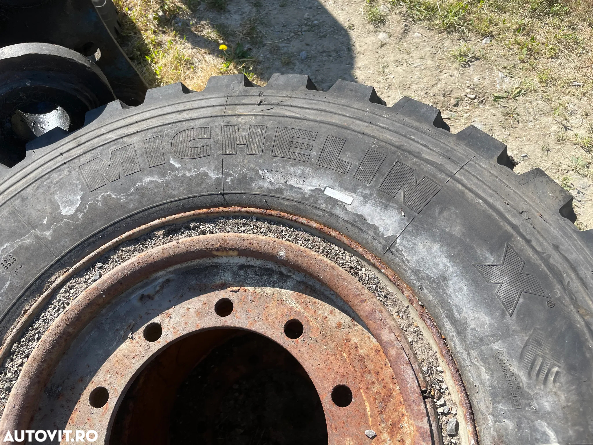 cauciucuri Michelin cu jante pentru Excavator Cale ferata Atlas Terex - 4