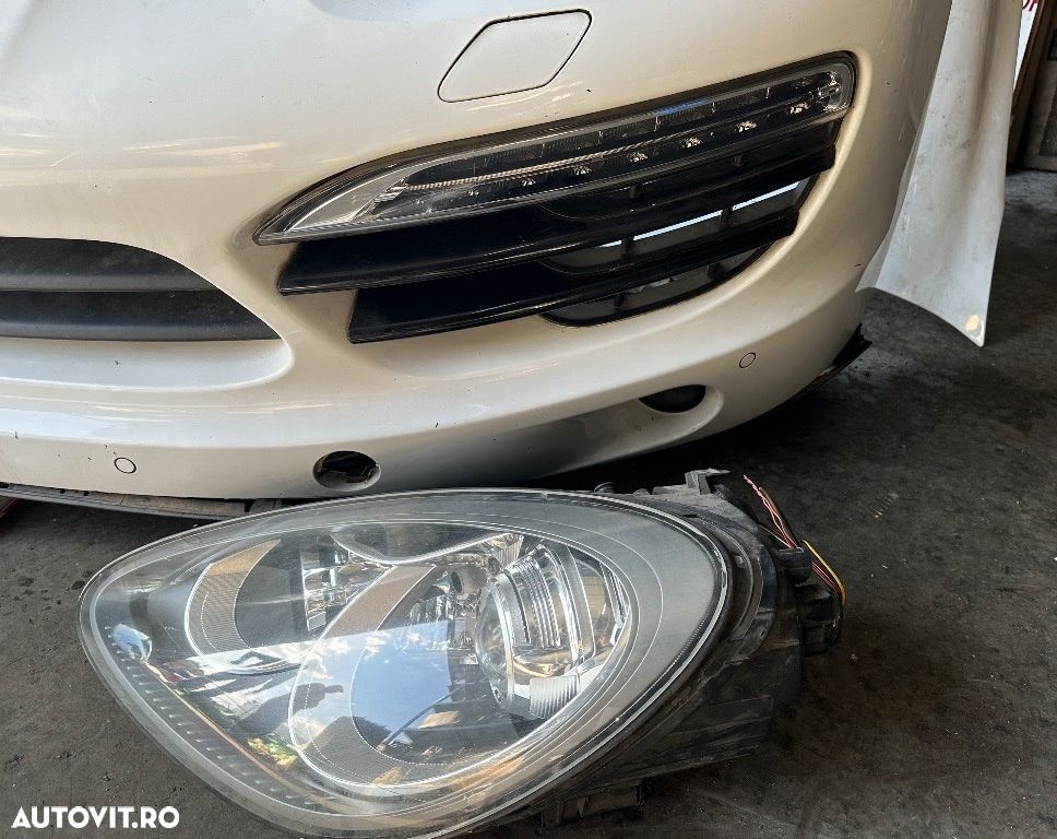 Fata completa PORSCHE CAYENNE (92A) bara fata 4 senzori faruri capota trager radiator aripi 2010 2011 2012 2013 2014 2015 2016 - 6
