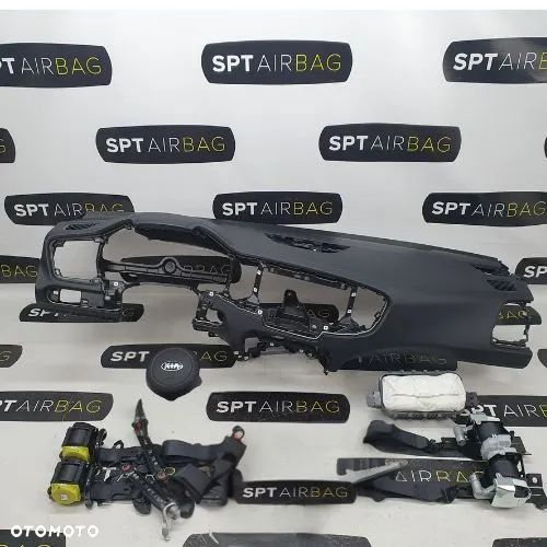 KIA CEED III 3 PRZED LIFTEM DESKA ROZDZIELCZA KONSOLA KOKPIT PULPIT PODUSZKI AIRBAG AIR BAG PASY KIT SET - 1