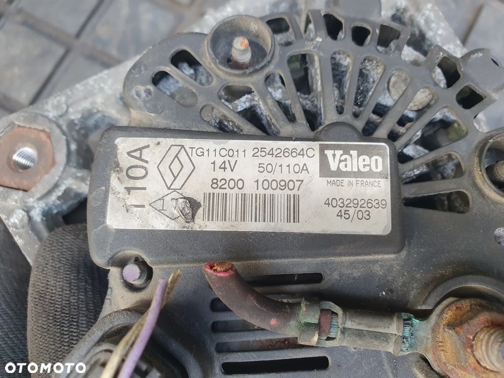 ALTERNATOR RENAULT MEGANE II 8200100907 TG11C011 1.4  1.6 16V 98KM - 4