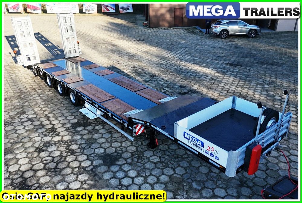 Mega Niska podłoga, DMC 54 T, oś skrętna, najazdy HYDRULICZNE 4,0 M !!! - 5