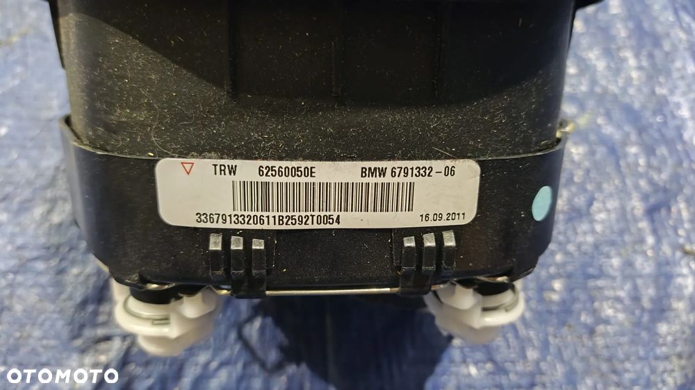 KIEROWNICA SPORT CZERWONA NIĆ CZARNA SKÓRA KOMPLETNA PODUSZKA AIRBAG 6796397 6791332 ORYGINAŁ BARDZO ŁADNA BMW F20 F21 F22 F23 F30 F31 F32 F33 F34 F36 - 11