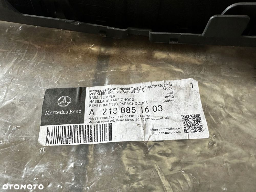 Kratka zderzaka przód Mercedes E-klasa W213 A2138851603 - 9