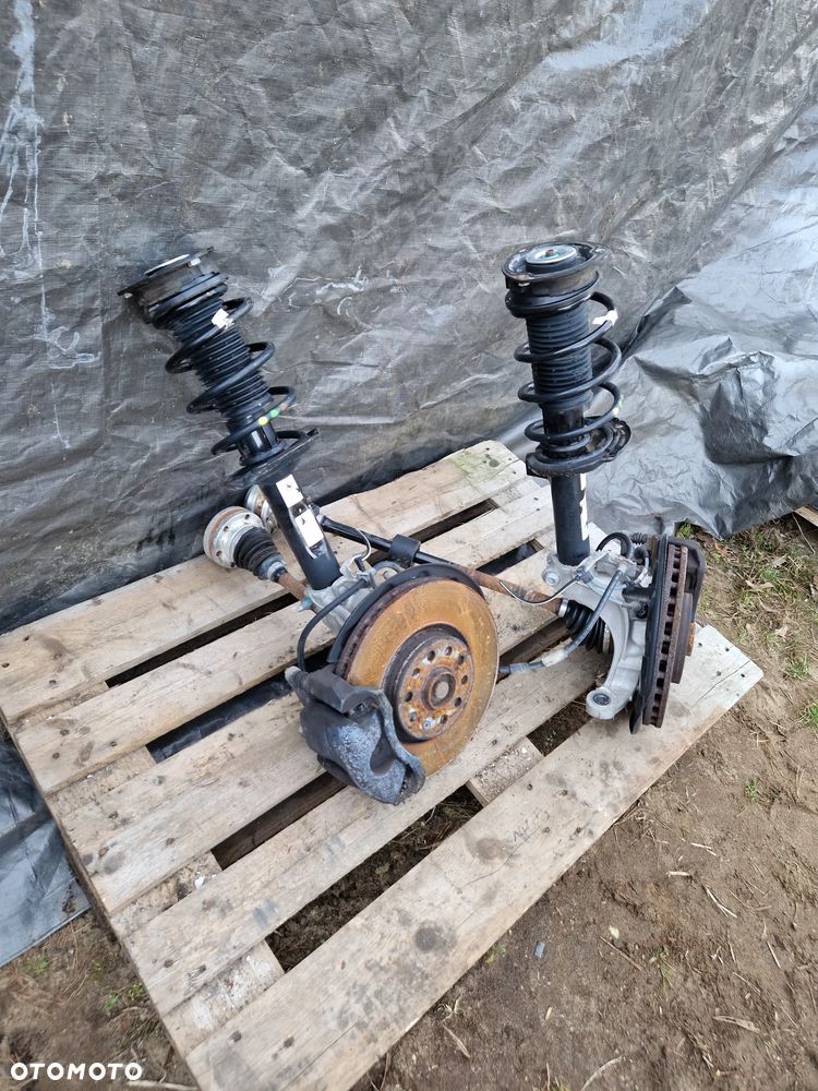 Tiguan II Tarraco Kodiaq Zawieszenie lewe przednie kompletne kopyto 5QF412021QF 5QF412031BL 5Q0407257A - 2