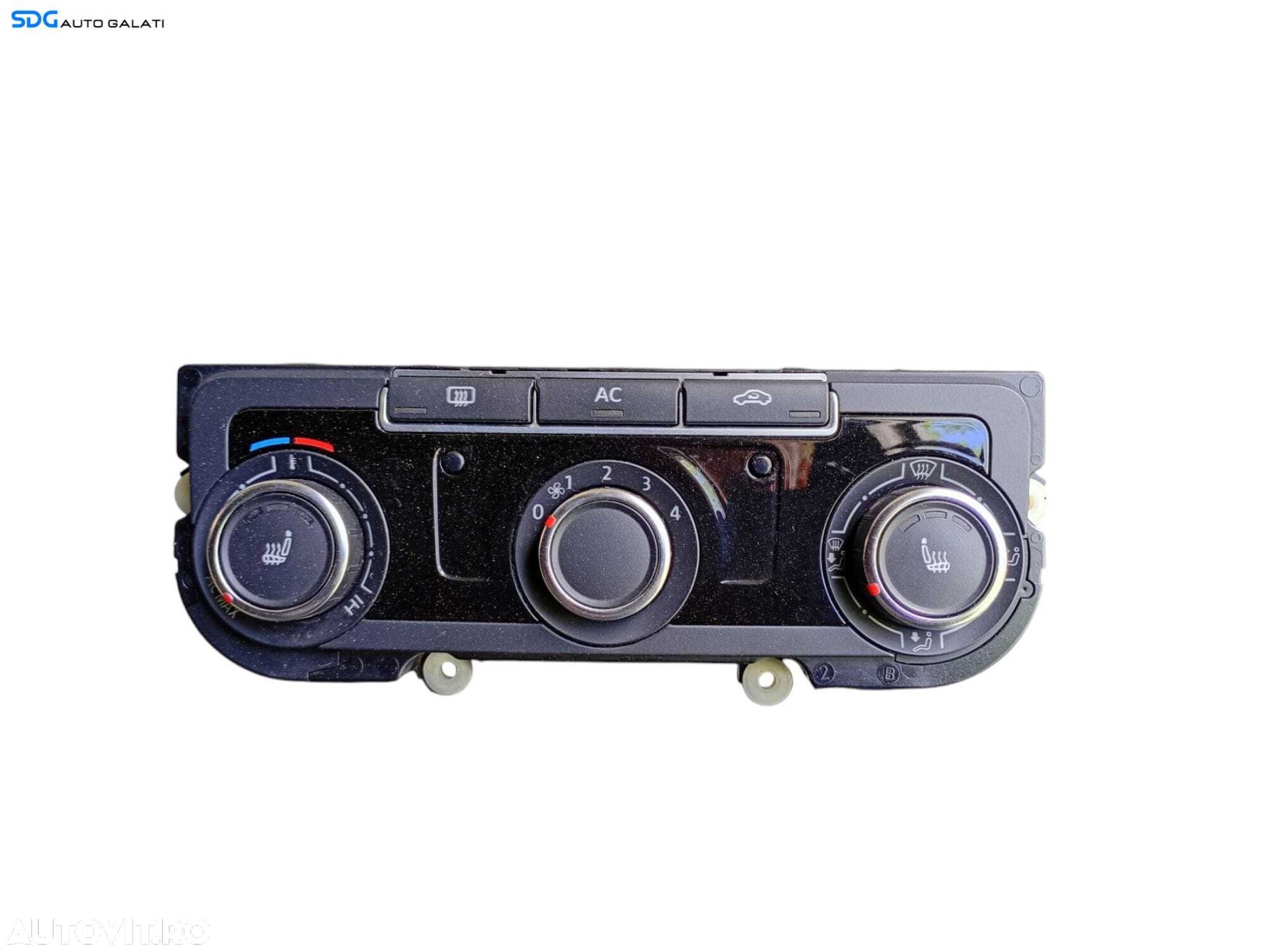 Panou Modul Unitate Comanda AC Aer Conditionat Clima Climatic cu Incalzire in Scaun Scaune Volkswagen Jetta 4 MK4 2010 - 2018 Cod 7N0907426AN 5HB009751 [LC0615] - 1