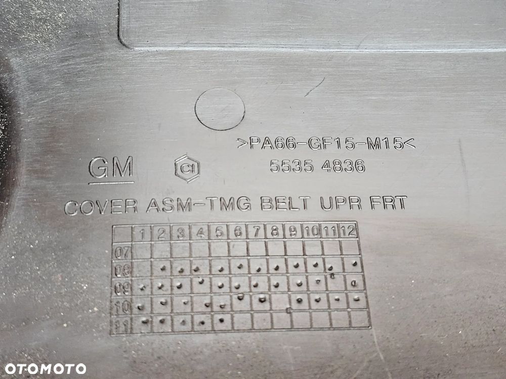 OSŁONA OBUDOWA ROZRZĄDU OPEL ASTRA H ZAFIRA B VECTRA C SIGNUM 1.8 Z18XER 55354247 , 55354836 , 55354834 , 55354835 - 9