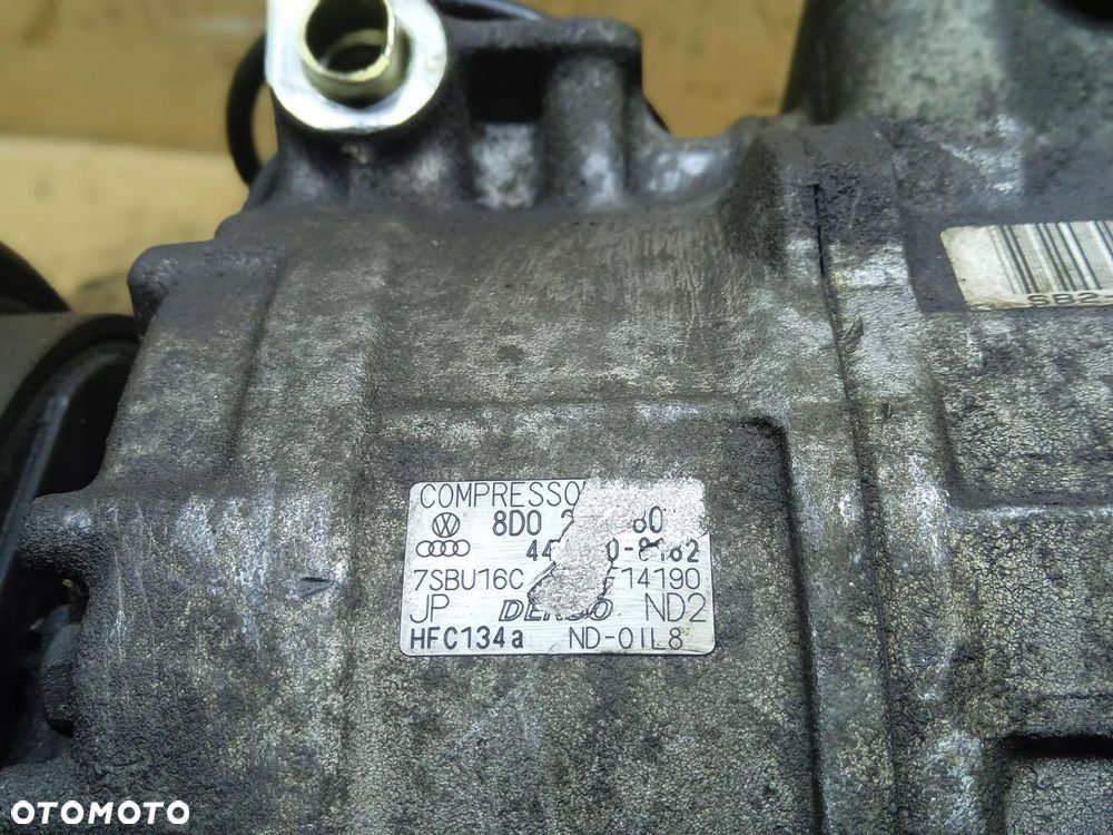 Sprężarka Klimatyzacji Kompresor 8D0260805J Audi A4 B6 2.5 - 9