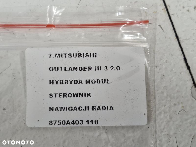 MITSUBISHI OUTLANDER III 3 2.0 HYBRYDA MODUŁ STEROWNIK NAWIGACJI RADIA 8750A403 - 5