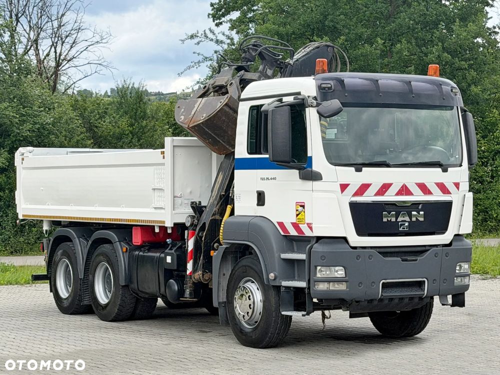 MAN TGS 26.440 * WYWROTKA 5,20 m + BORDMATIC + LHO L140 NZ * 6x4 * STAN BDB - 4