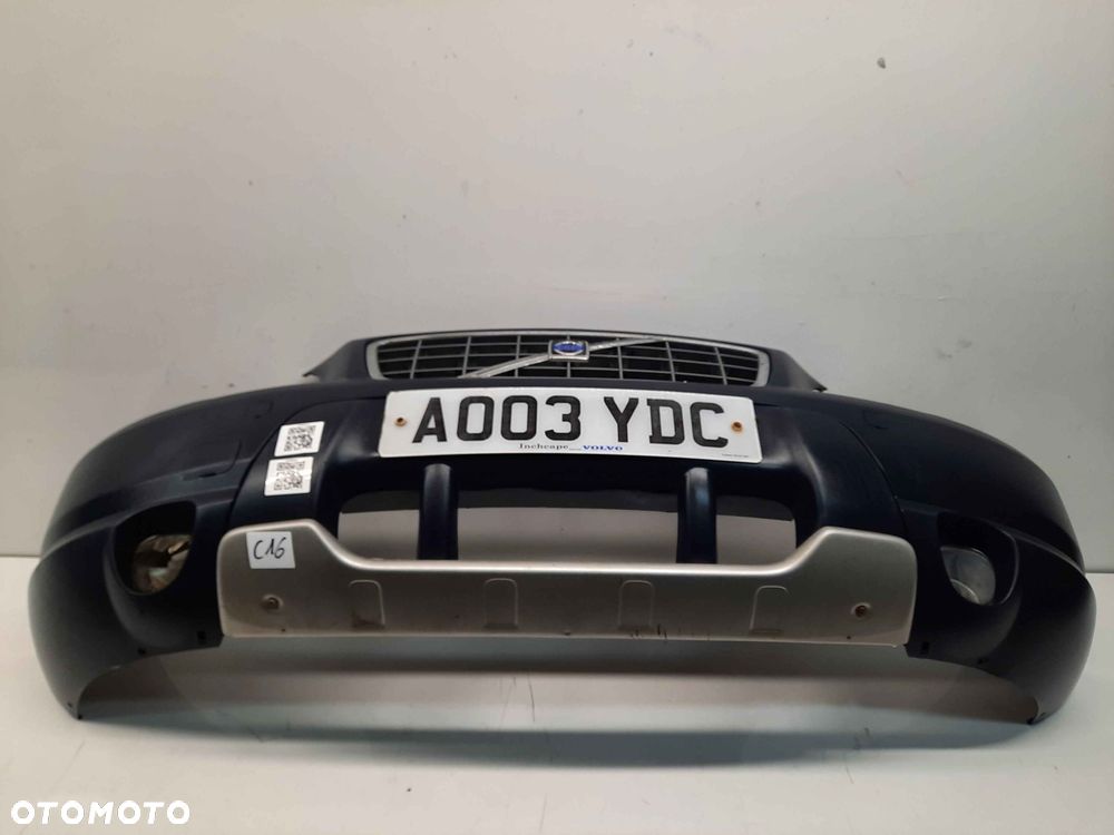 ^ ZDERZAK PRZÓD PRZEDNI VOLVO XC70 2 II CZARNY MAT HALOGENY - 1