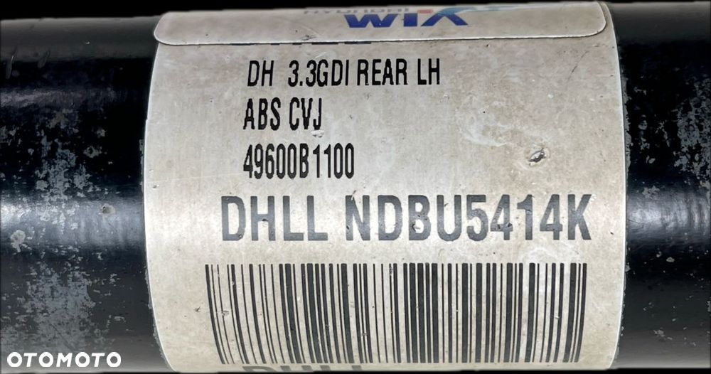 O1 HYUNDAI GENESIS G80 2013 - 3.8 4WD PÓŁOŚ NAPĘDOWA TYŁ LEWA 49600-B1100 - 7