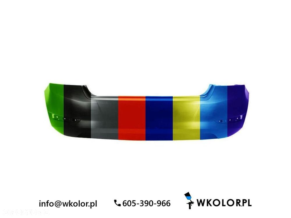 NOWY ZDERZAK SKODA FABIA III 2014-2022 LAKIEROWANY W KOLOR - 1