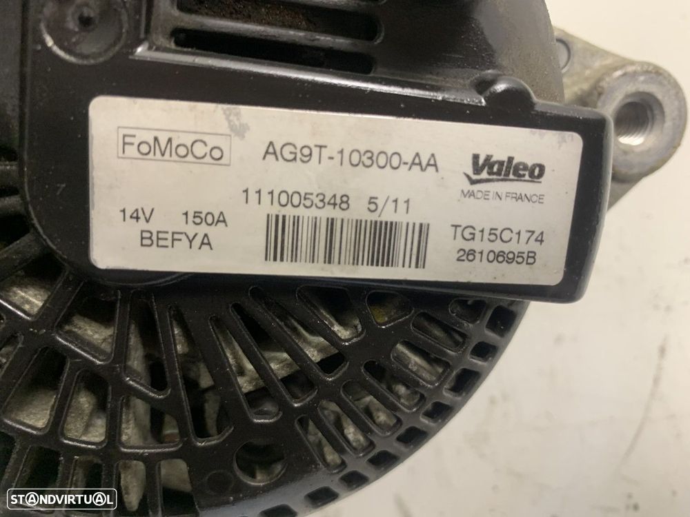 Alternador FORD S-MAX (WA6) 2.0 TDCi 2006 - 2014 Ref. AG9T10300AA AG9T-10300-AA... - 2