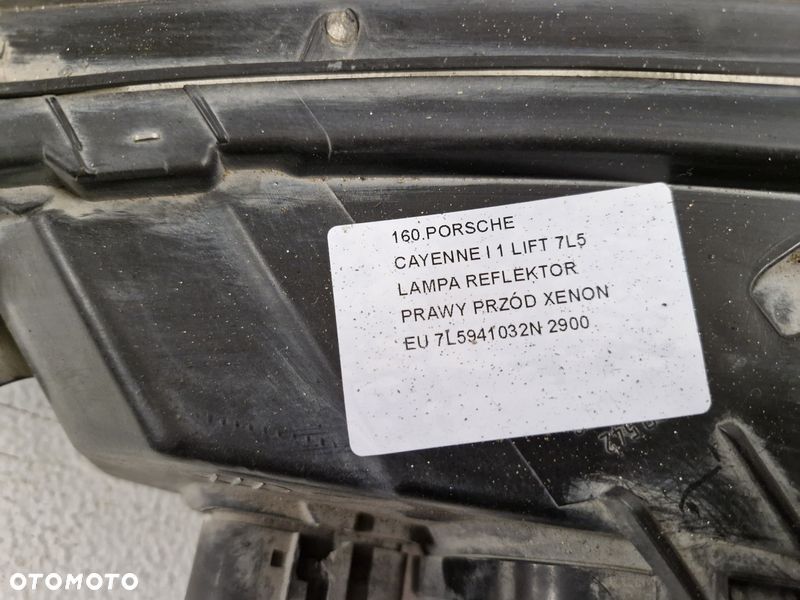 porsche cayenne i 1 lift 7l5 lampa reflektor prawy przód xenon eu 7l5941032n - 5