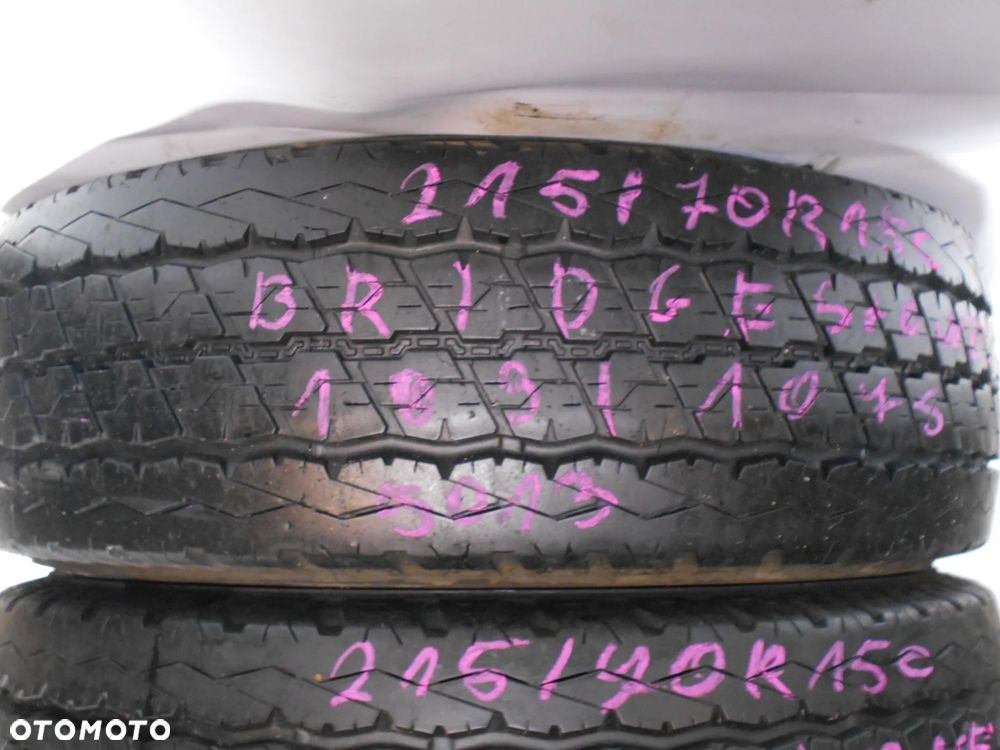 OPONY 215/70R15C BRIDGESTONE DURAVIS R630 DOT 5013 / 0412 11MM - 2