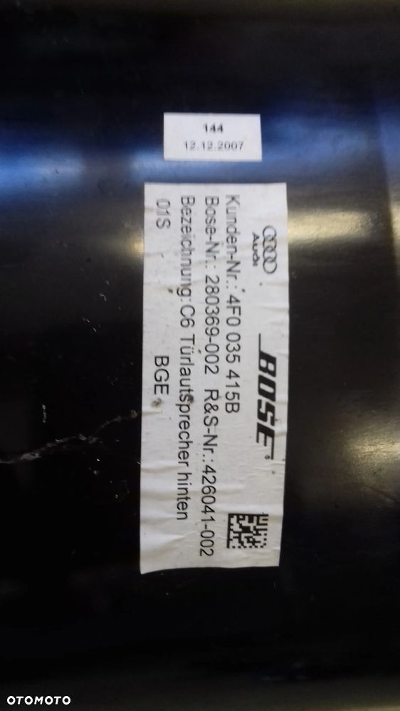 głośnik Bose tył 4F0035415B A6 C6 - 3
