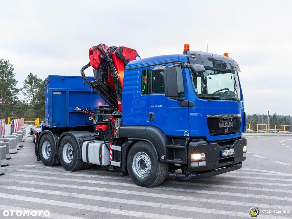 MAN TGS 26.400 6x4 HMF 3722 Fly Jib HDS Żuraw Crane Zestaw - 7