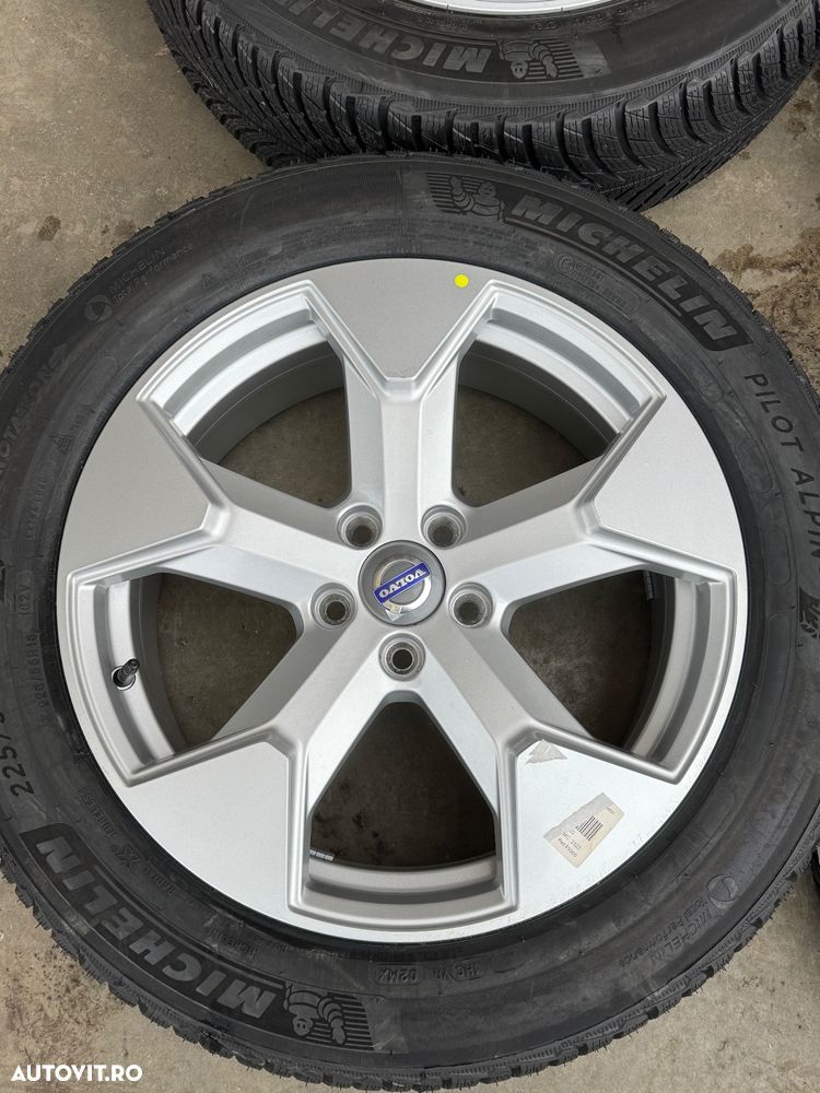 Vând jante aliaj originale Volvo XC40 pe 18” cu anvelope Michelin de iarnă noi - 2