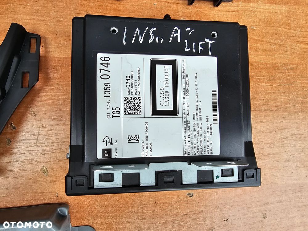 WYŚWIETLACZ RADIO PANEL KLIMATYZACJI OPEL INSIGNIA A PO LIFT KOMPLET 23439111 90802613 - 6