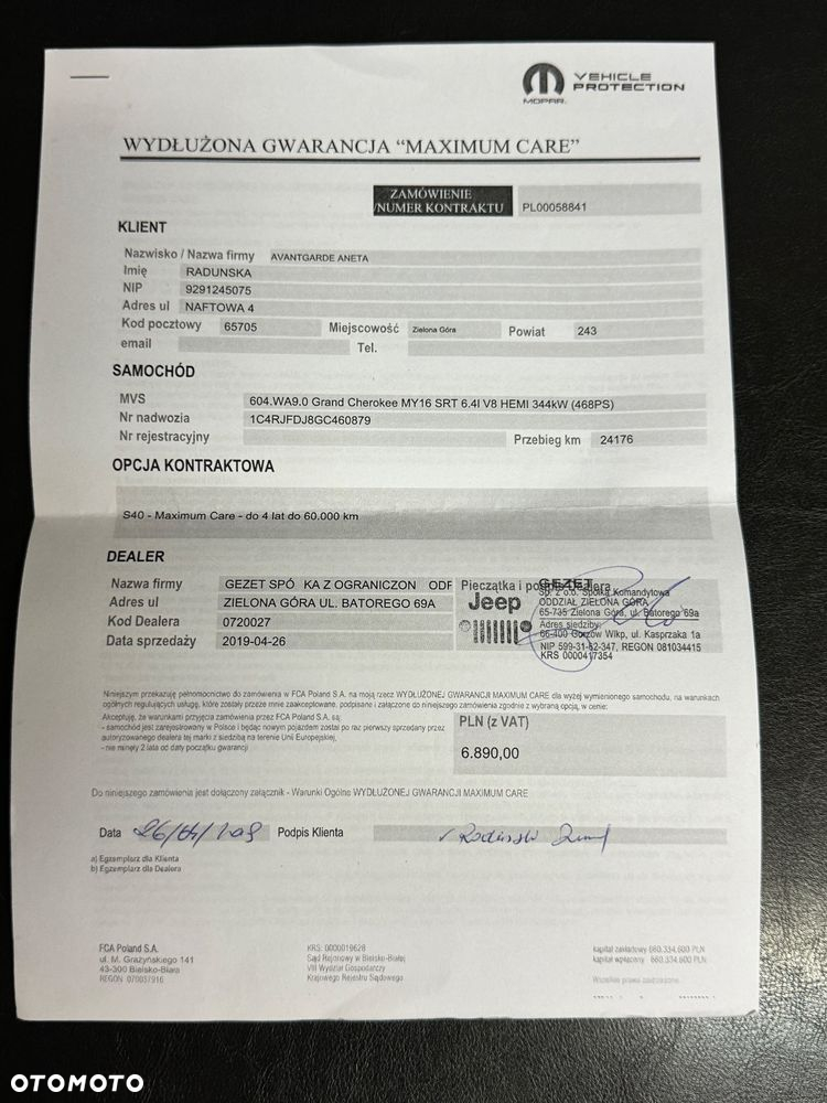 Jeep Grand Cherokee Gr 6.4 V8 SRT8 EU6 - 5