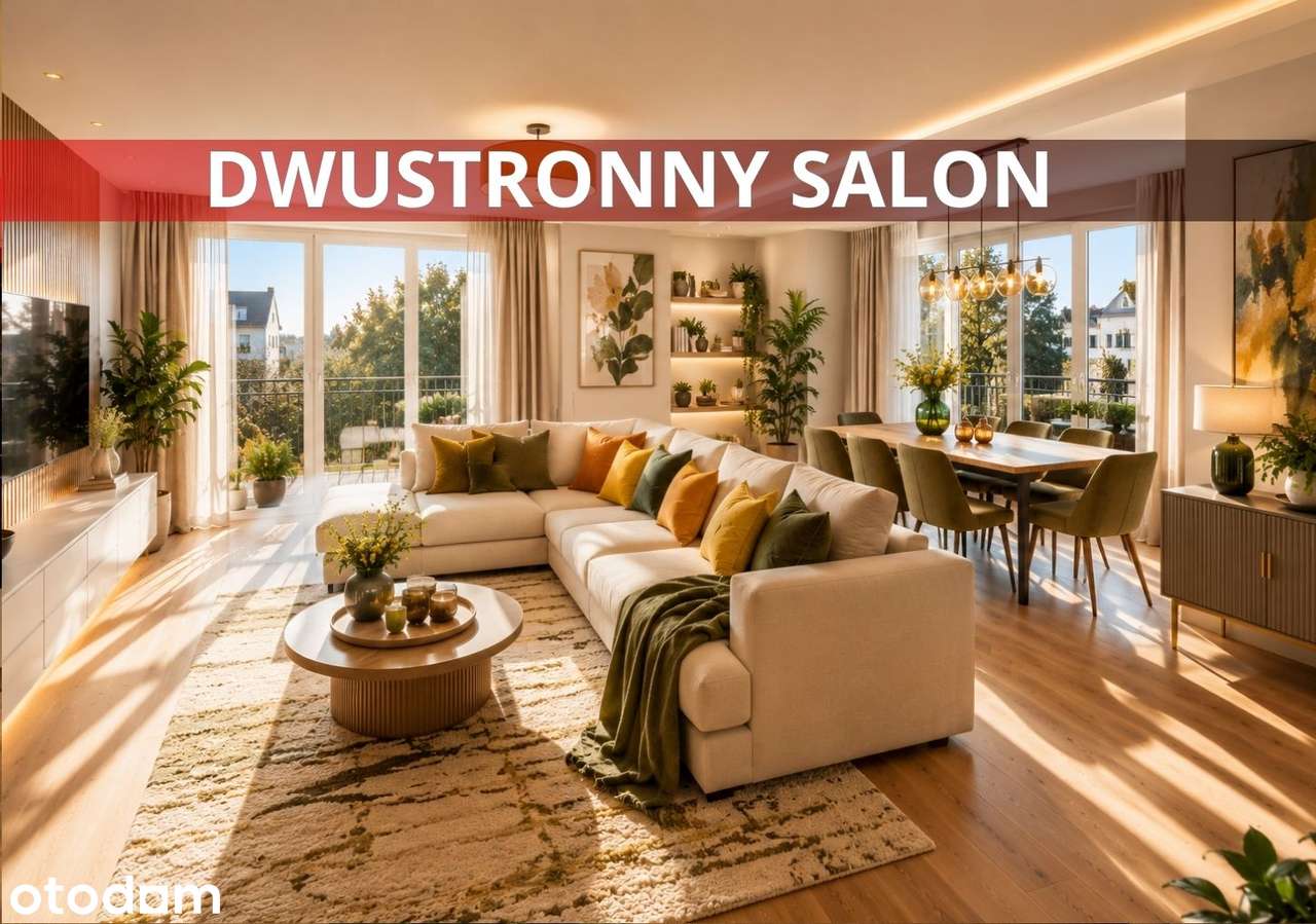 Przestronny salon | Dwustronne | Blisko centrum | Tramwaj 5 min|