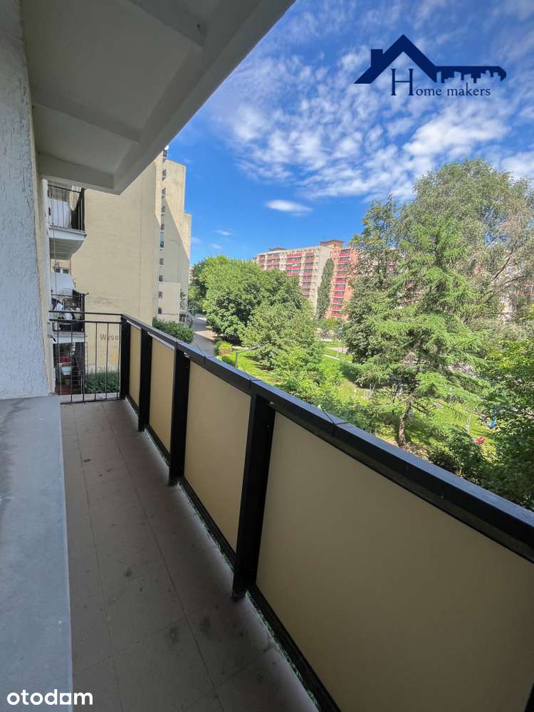 2 pokoje | Duży balkon | Blisko metra M2 | Bródno