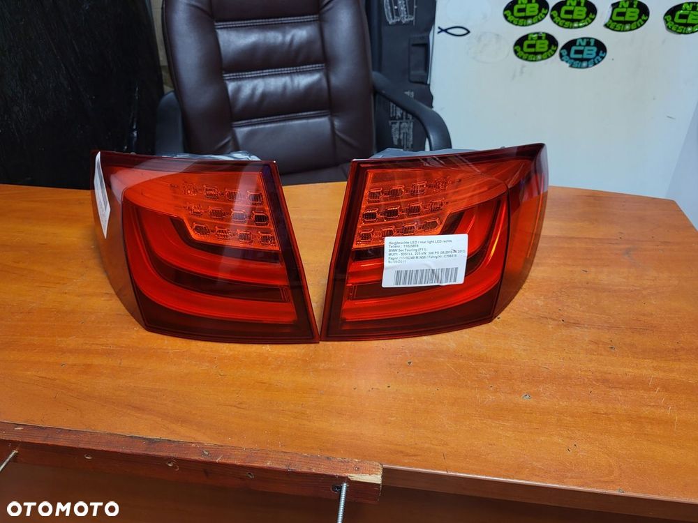 LAMPA TYŁ LEWA PRAWA BMW 5 F11 EUROPA 7203233 7203234