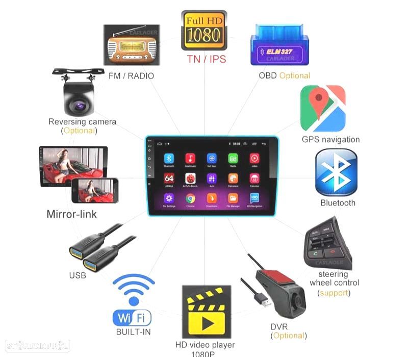 AUTO RADIO 9" ANDROID 13 QUAD CORE 64GB ROM - 4