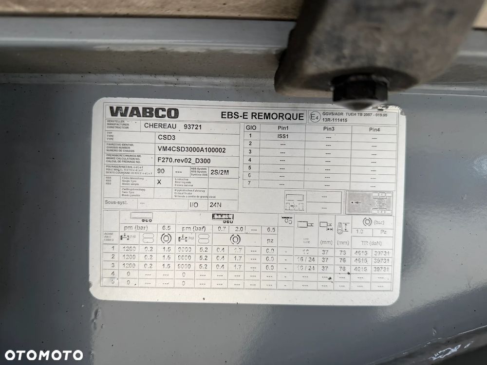 Chereau CSD-3 / INOGAM / 11.2013 / MULTITEMP - CARRIER VECTOR 1950MT - 9