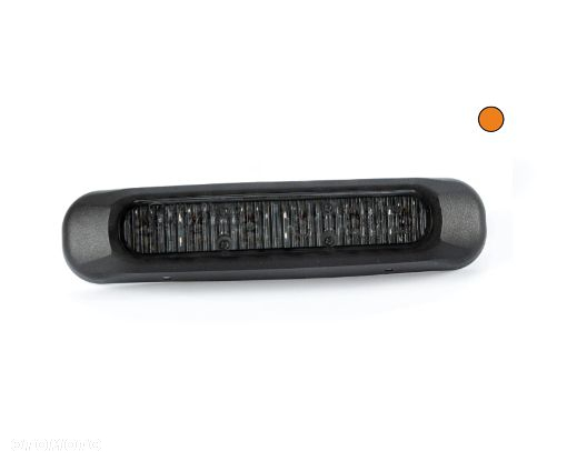 Lampa ostrzegawcza LED żółta, wersja DARK 12-36V z przewodem o długości 1 m