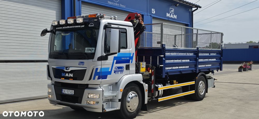 MAN TGM 18.320 WYWROTKA+HDS PALFINGER PK 12.501 SLD sterowanie radiowe 1t/10m - 2