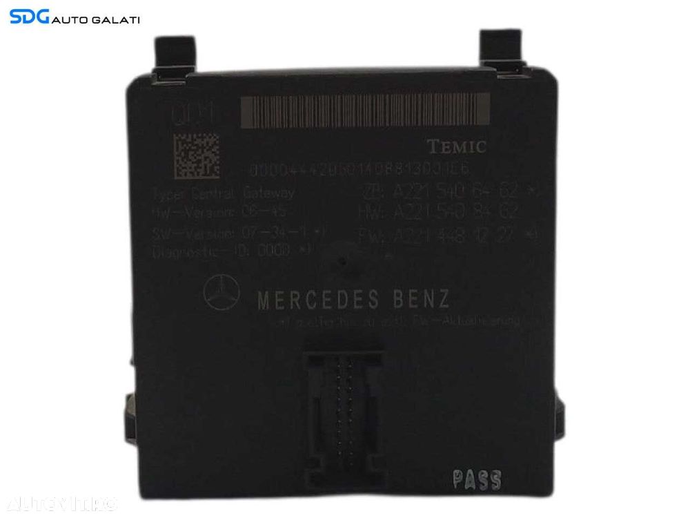 Unitate Modul Calculator CAN Gateway Mercedes Clasa S Class W221 2004 - 2013 Cod A2215406462 A2215408462 A2214481227 [L6775] - 2