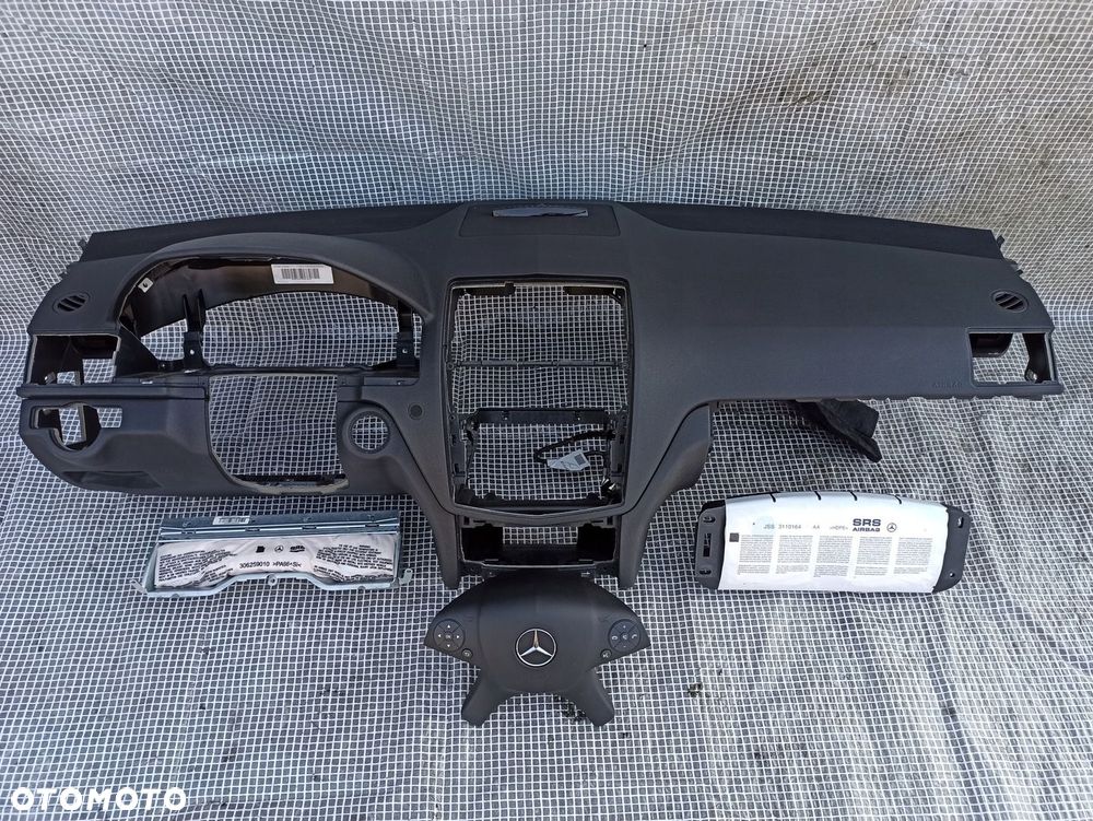 MERCEDES W204 C-KLASA 07-11 DESKA KONSOLA PODUSZKI AIRBAG KOMPLET EUROPA - 1