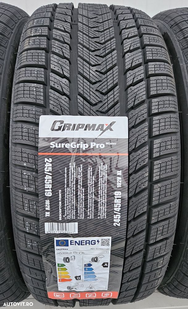245/45 R19, 102V XL,GRIPMAX Anvelope de iarna M+S,Aderenta Cl. A - 3