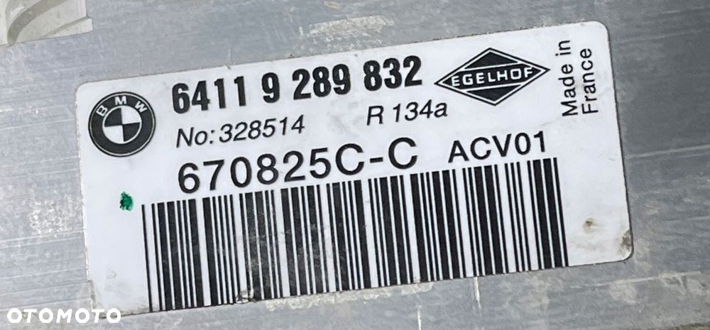 BMW F10 F20 F30 PAROWNIK KLIMATYZACJI 9289832 - 3