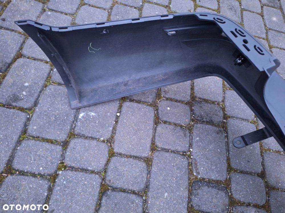 VW T6 TRANSPORTER 15-21r NIE KLEJONY! KOLOR STRUKTURY: SATINSCHWARZ ZDERZAK TYŁ TYLNY ORYG. 7E0807417 - 9