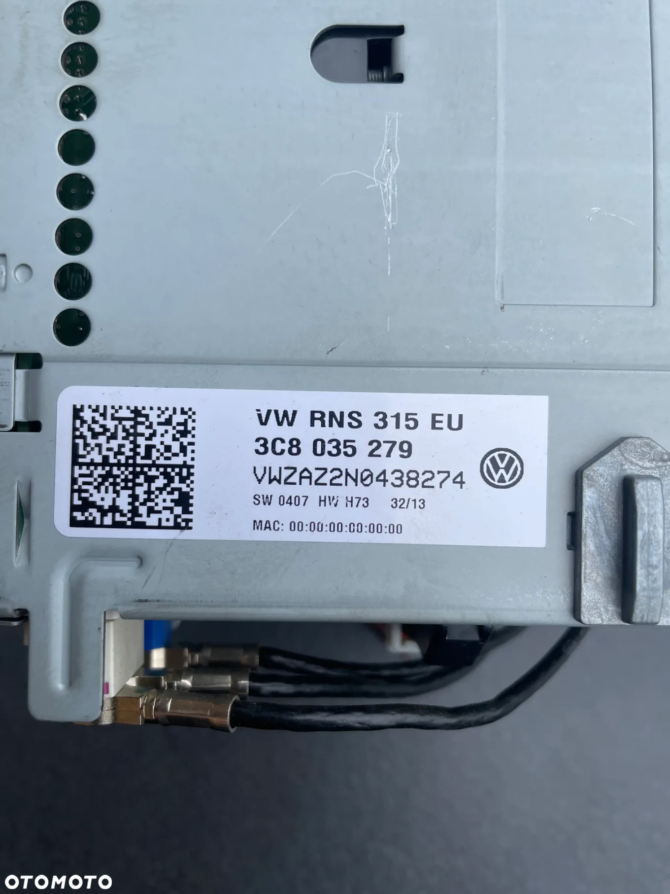 VW TOURAN II LIFT TIGUAN PASSAT B7 GOLF VI RADIO NAVI 3C8035279 KOD nawigacja legal - 2