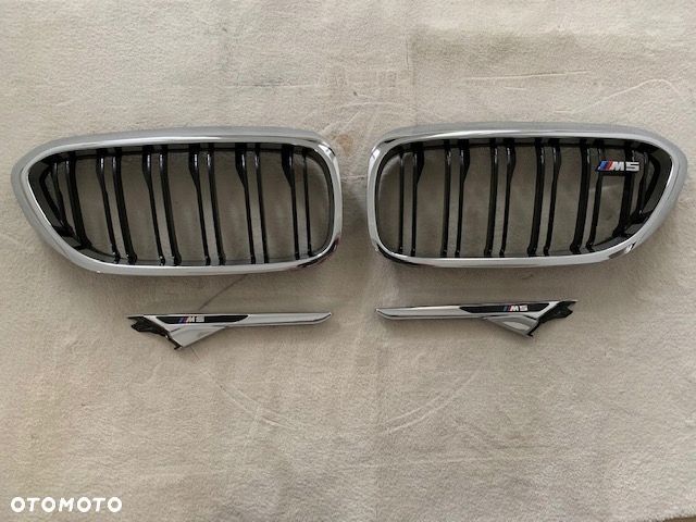 bmw m5 f90 nerki atrapy + listwy błotnika org kpl igła europa cały zes - 1