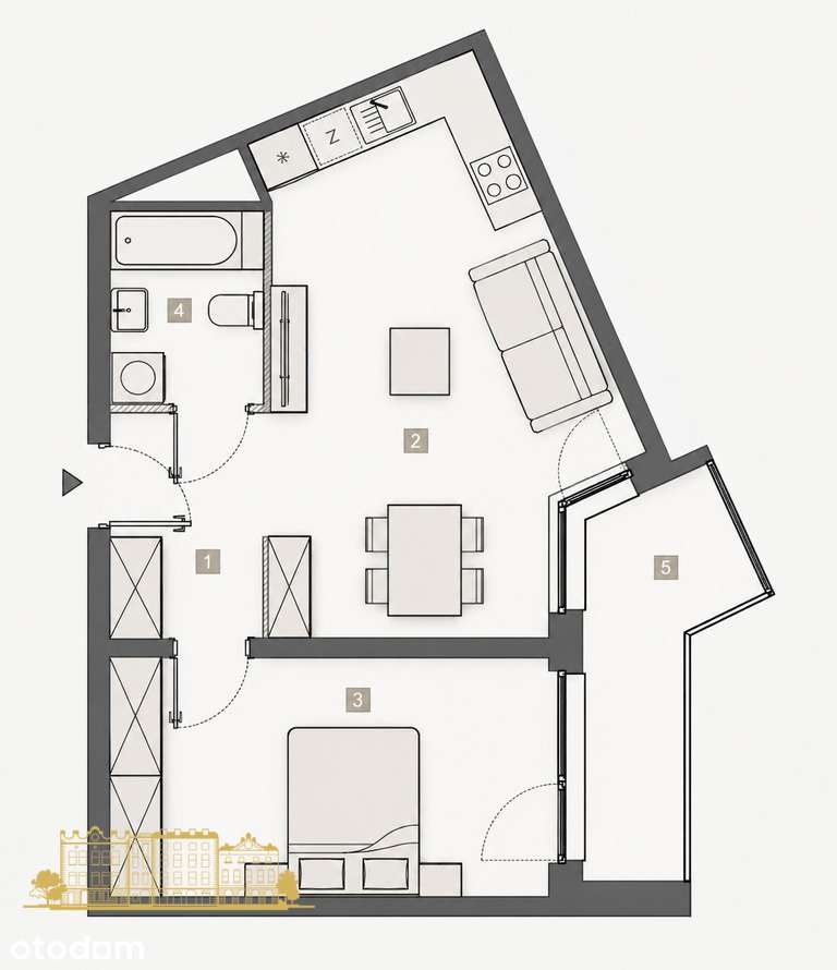 PAPIERNI PRĄDNICKICH 2 pok. 46 m2 / balkon / garaż