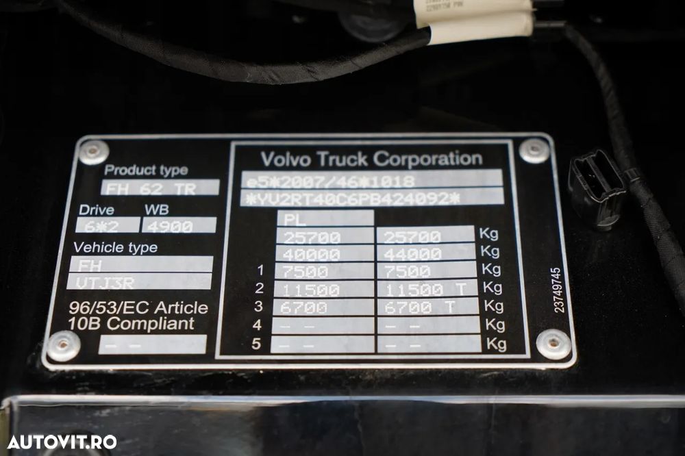 Volvo FH 500 / I-SAVE / TANDEM / 2023 / AER CONDIȚIONAT PARCARE / WECON / PUNTE RIDICATĂ / PUNTE DIRECȚIE / CONTRACT POST-SERVICE - 35
