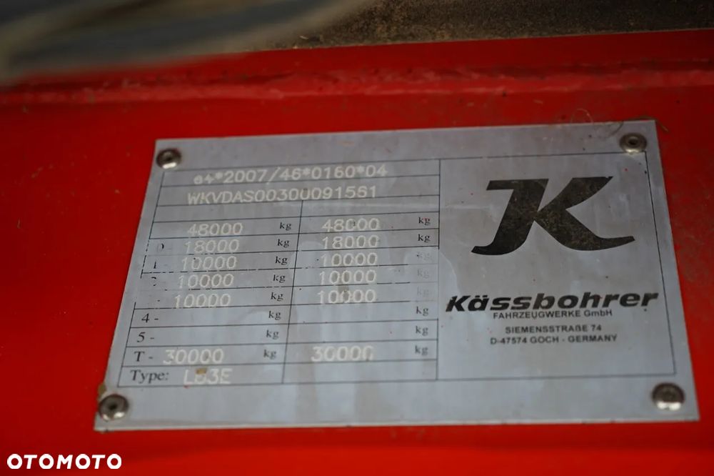 Kassbohrer NACZEPA LAWETA NISKOPODWOZIE / NAJAZDY HYDRAULICZNE  / POSZERZANA/ 3 OSIOWA / OŚ PODNOSZONA / SKRĘTNA - 33