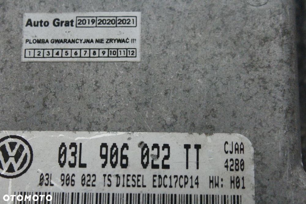 STEROWNIK SILNIKA AUDI VW SEAT SKODA 03L906022TT - 3