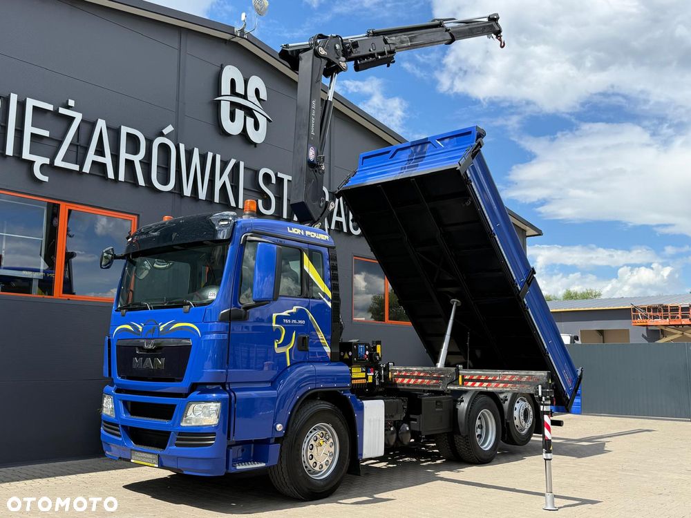 MAN TGM TGS TGX 26.360 // E5 // Klimatyzacja/ 6x2 6x4 // WYWROTKA 3-S // HMF 1420 K2 // kipper, krane, crane, żuraw, dźwig, wywrot - 2