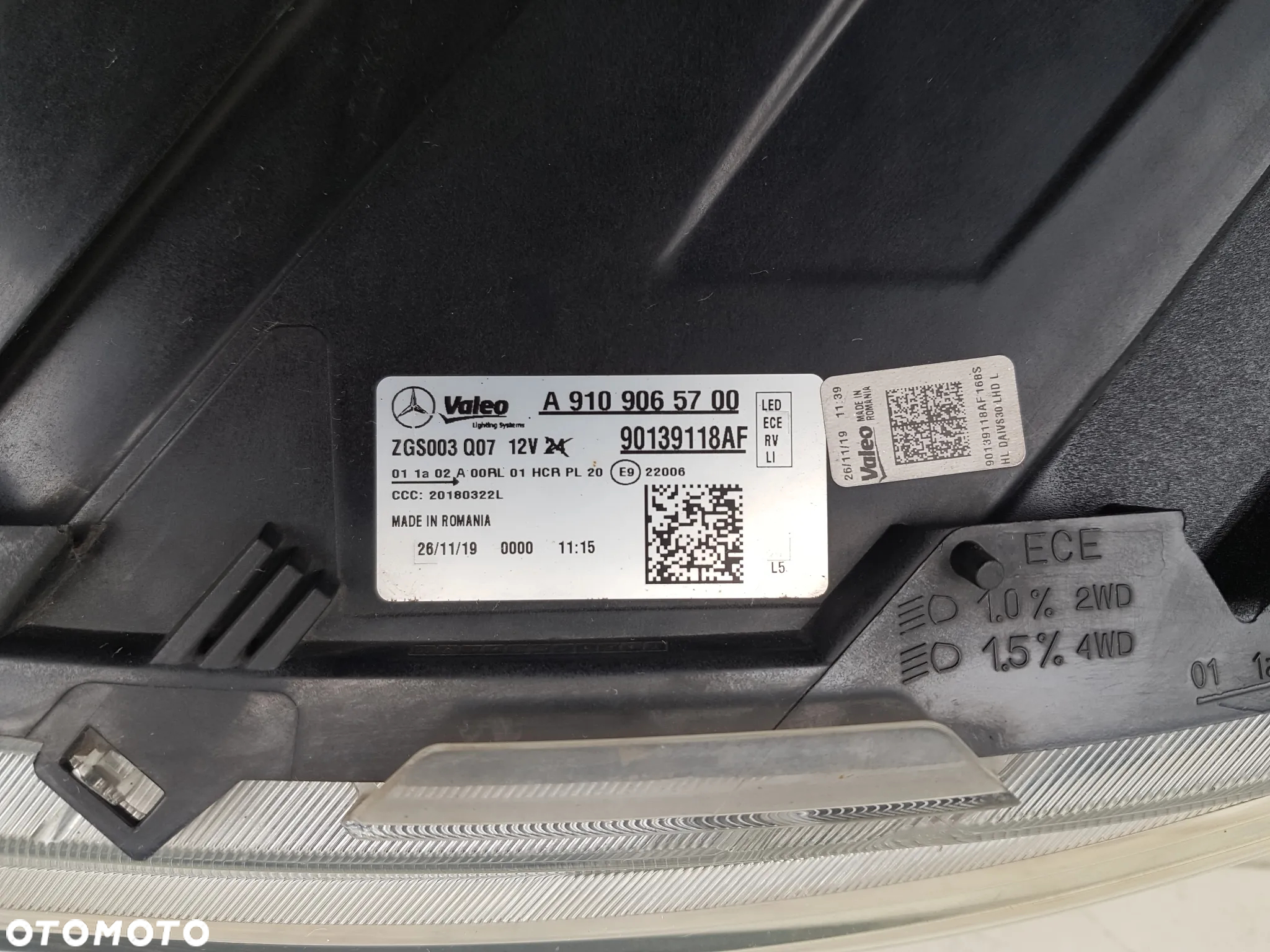 Mercedes W907 W910 Sprinter Lampa Lewa Przód High Performance LED - 9