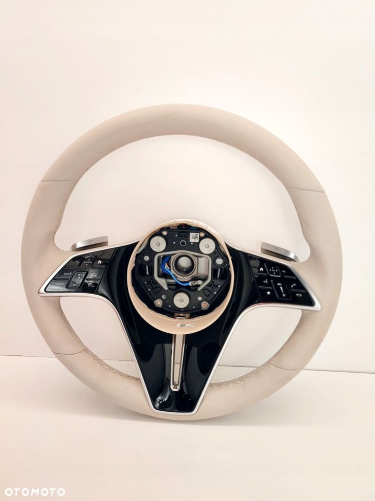MERCEDES W213 W223 KIEROWNICA SKÓRA GRZANA ŁOPATKI - 8