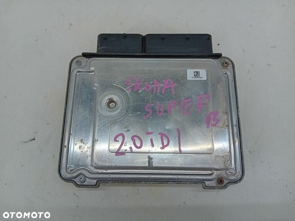 KOMPUTER, STEROWNIK SKODA SUPERB II 2.0 TDI KOMBI 03L906018CJ 0281016850 - 3